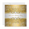 Elegant Gold Silver Lace Diamond Overlay Party