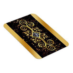 Elegant Gold Star Magnet