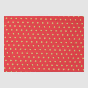 Elegant Gold Star Pattern Christmas Tissue Paper