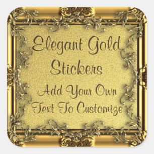 Elegant Gold Stickers