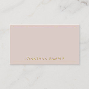 Elegant Gold Text Modern Minimalist Professional Business Card