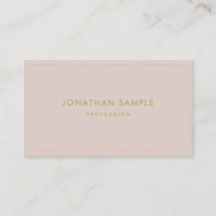 Elegant Gold Text Modern Minimalist Template Business Card