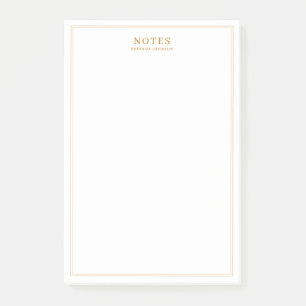 Elegant Gold Text Post-it Notes