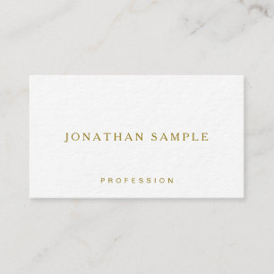 Elegant Gold Text Premium Thick Paper Luxury Business Card