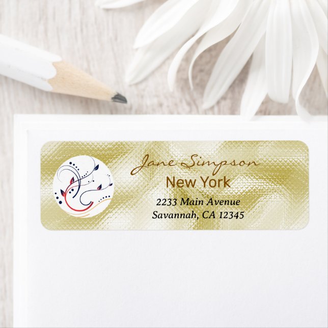Elegant Gold Texture Logo Business Card (Insitu)