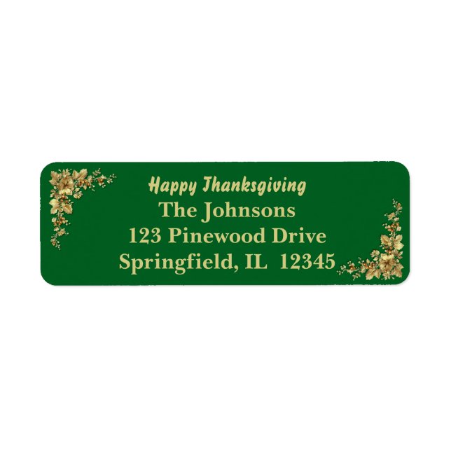 Elegant Gold Thanksgiving (Front)