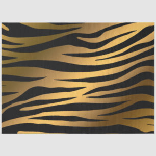 Elegant Gold Tiger Tissue Paper