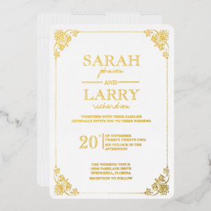Elegant Gold Traditional Wedding