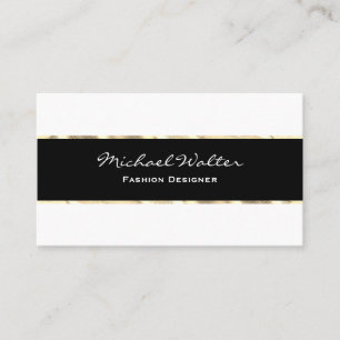 Elegant Gold Trim Business Card