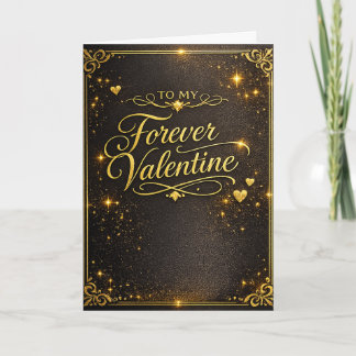 Elegant Gold Valen Holiday Card