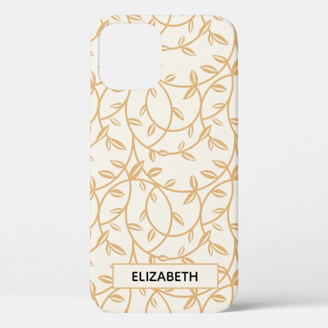 Elegant Gold Vines Case-Mate iPhone Case (Back)