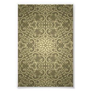 Elegant Gold Wallpaper Pattern Photo Print