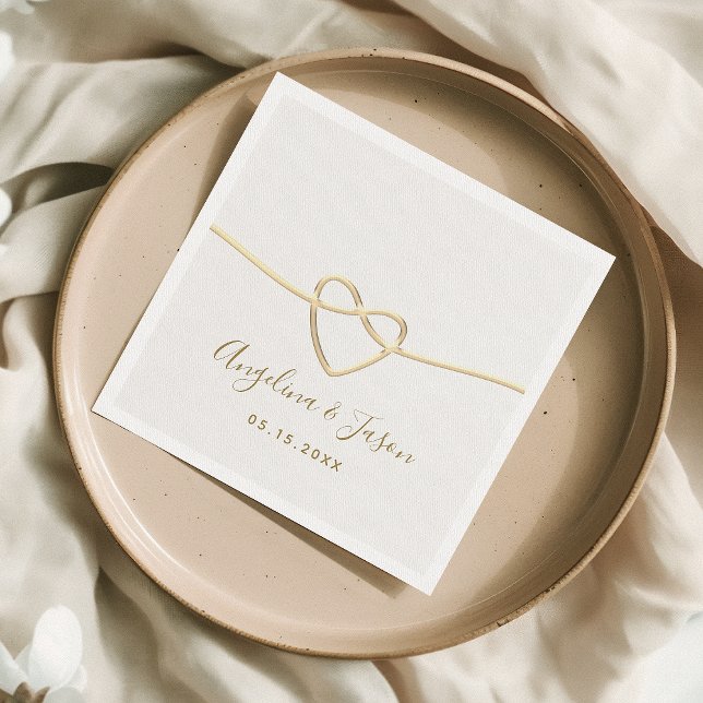 Elegant Gold Wedding Napkin (Creator Uploaded)
