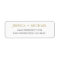 Elegant Gold Wedding Return Address Label