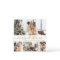 Elegant Gold White 4 Photo Collage Christmas