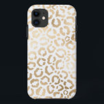 Elegant Gold White Leopard Cheetah Animal Print Case-Mate iPhone Case<br><div class="desc">This elegant and chic animal print is perfect for the stylish and trendy fashionista. It features a hand-drawn faux printed gold foil cheetah leopard pattern on top of a simple white background. Which can be changed by clicking on the customise options. It's a luxurious and classy safari themed design. ***IMPORTANT...</div>