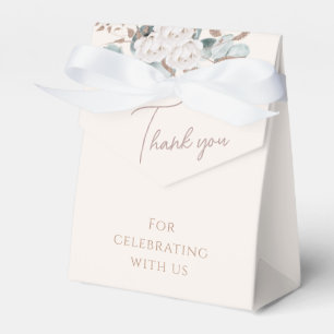 Elegant Gold White Roses & Greenery Bridal Shower  Favour Box