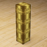 Elegant Gold Wine Box<br><div class="desc">Beautiful gold wine box. You can add text in the font style of your choice, add a ribbon or bow or other embellishment to this elegant gold wine box.</div>