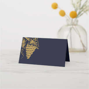 Elegant Gold Wine Tasting Folded Cards