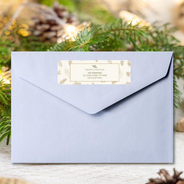 Elegant Gold Winter Leaves (Creator Uploaded)