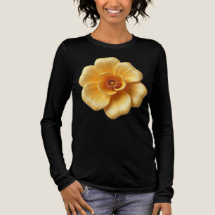 Elegant Gold-Yellow Flower Bella+Canvas  Tri-Blend Shirt