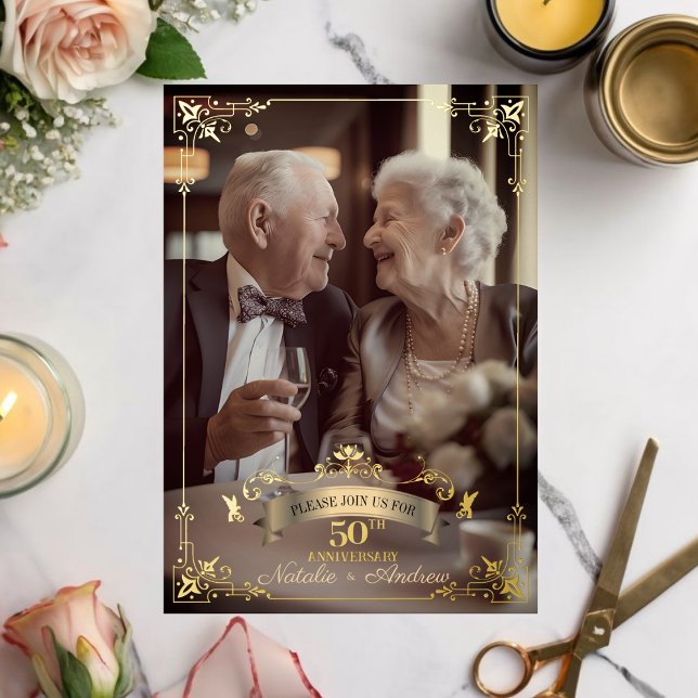 Elegant Golden 50 years of marriage Vow Renewal (Creator Uploaded)