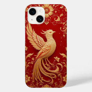 Elegant Golden Bird Design Case-Mate iPhone 14 Case