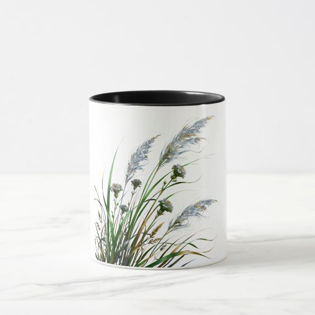 "Elegant Golden Botanical Mug" Mug (Center)