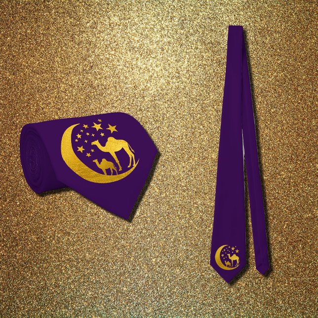 Elegant Golden Camels Tie (Creator Uploaded)