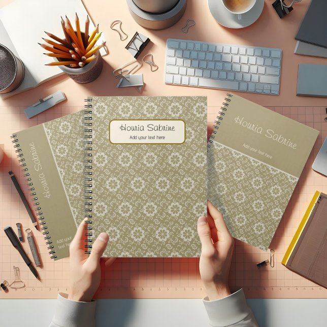 Elegant Golden Floral Ornamental Vintage notebook  (Creator Uploaded)