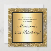 Elegant Golden Foil Look Any Event Invitaiton