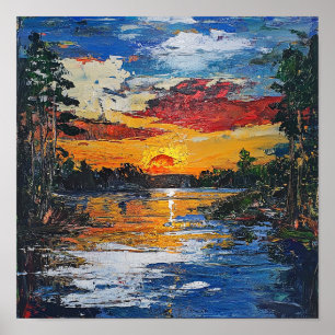 Elegant Golden Hour Wall Art Housewarming