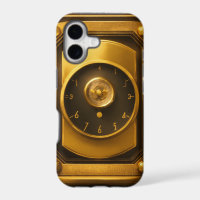 Elegant Golden Icon iPhone Case: CFG Scale 18