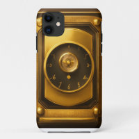 Elegant Golden Icon iPhone Case: CFG Scale 18