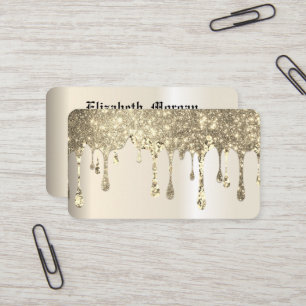 Elegant golden     lotus flower yoga business card