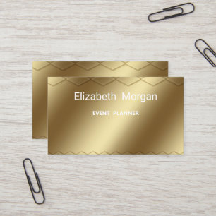 Elegant golden modern business card