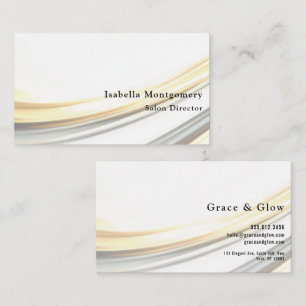 Elegant Golden Road Business Card