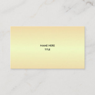 Elegant Golden Shades Business Card