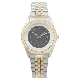 Elegant Golden/Silver Colour Chain WristWatch