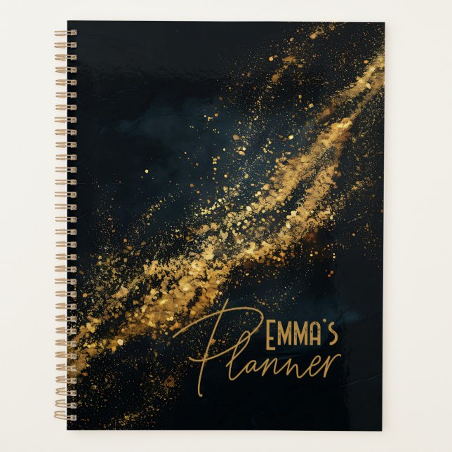 ELEGANT GOLDEN SPARKLING PLANNER (Front)