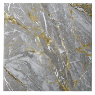 Elegant Golden Veins Marble Tile