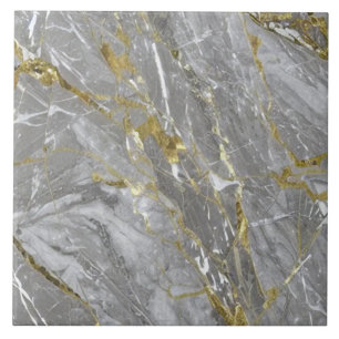 Elegant Golden Veins Marble Tile