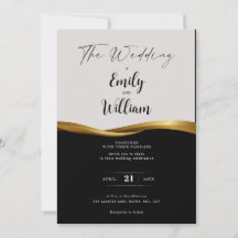 Elegant Golden wedding invitation
