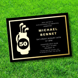 Elegant Golf 50th Birthday