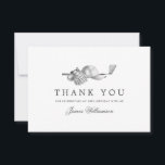 Elegant Golf Theme 18th Birthday Thank You Card<br><div class="desc">A beautiful and elegant thank you card designed especially for a 18th birthday. It features a golf accessories graphic consisting of a golf club,  golf ball,  hat and golf.  Three lines are provided for a customised thank you and the birthday celebrant's name.</div>