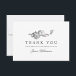 Elegant Golf Theme 18th Birthday Thank You Card<br><div class="desc">A beautiful and elegant thank you card designed especially for a 18th birthday. It features a golf accessories graphic consisting of a golf club,  golf ball,  hat and golf.  Three lines are provided for a customised thank you and the birthday celebrant's name.</div>