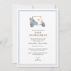 Elegant Golf Tournament  Invitation