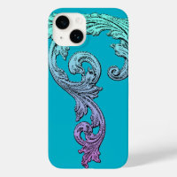 Elegant Goth Design in Blue 