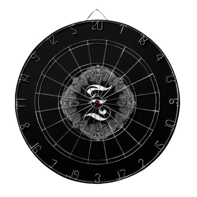 Elegant Goth Initial Z Dartboard (Front)