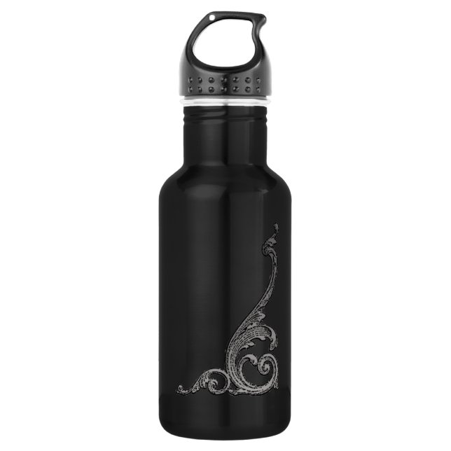 Elegant Goth Swirl Design 532 Ml Water Bottle (Front)